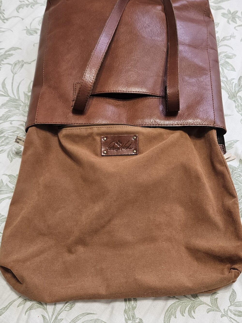 Patricia Nash Brown Leather Tote Bag - Picture 9 of 12